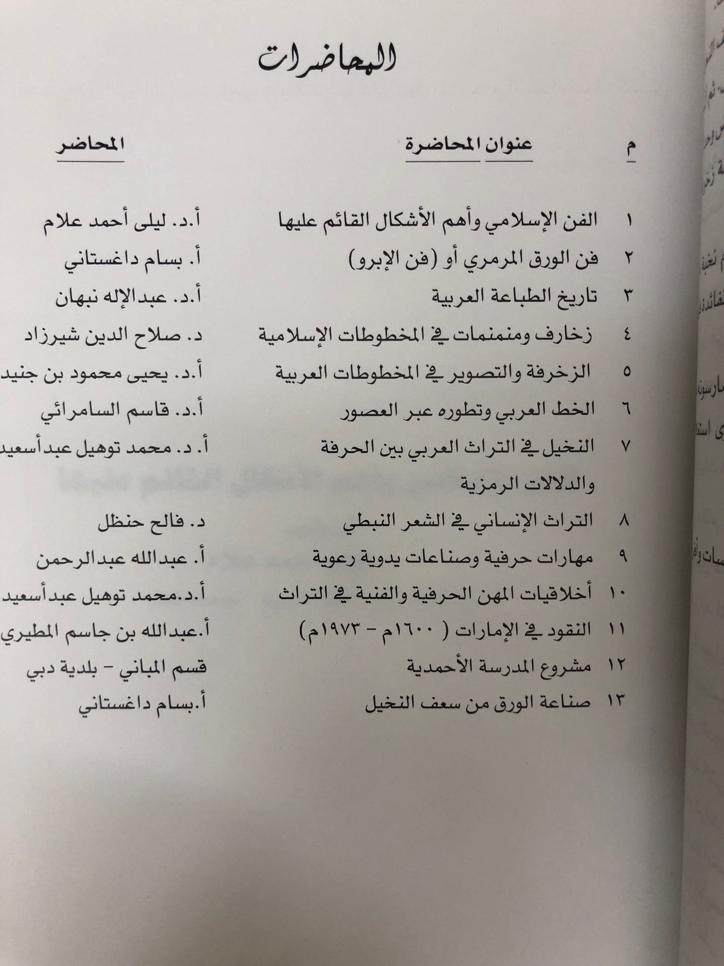 مهارات حرفية وفنية في التراث الوطني والفنون الإسلامية (الأبحاث والمحاضرات التي ألقيت في الدورة التدريبية الرابعة ١٩ يونيو-١٢ يوليو / ٢٠٠٠م)