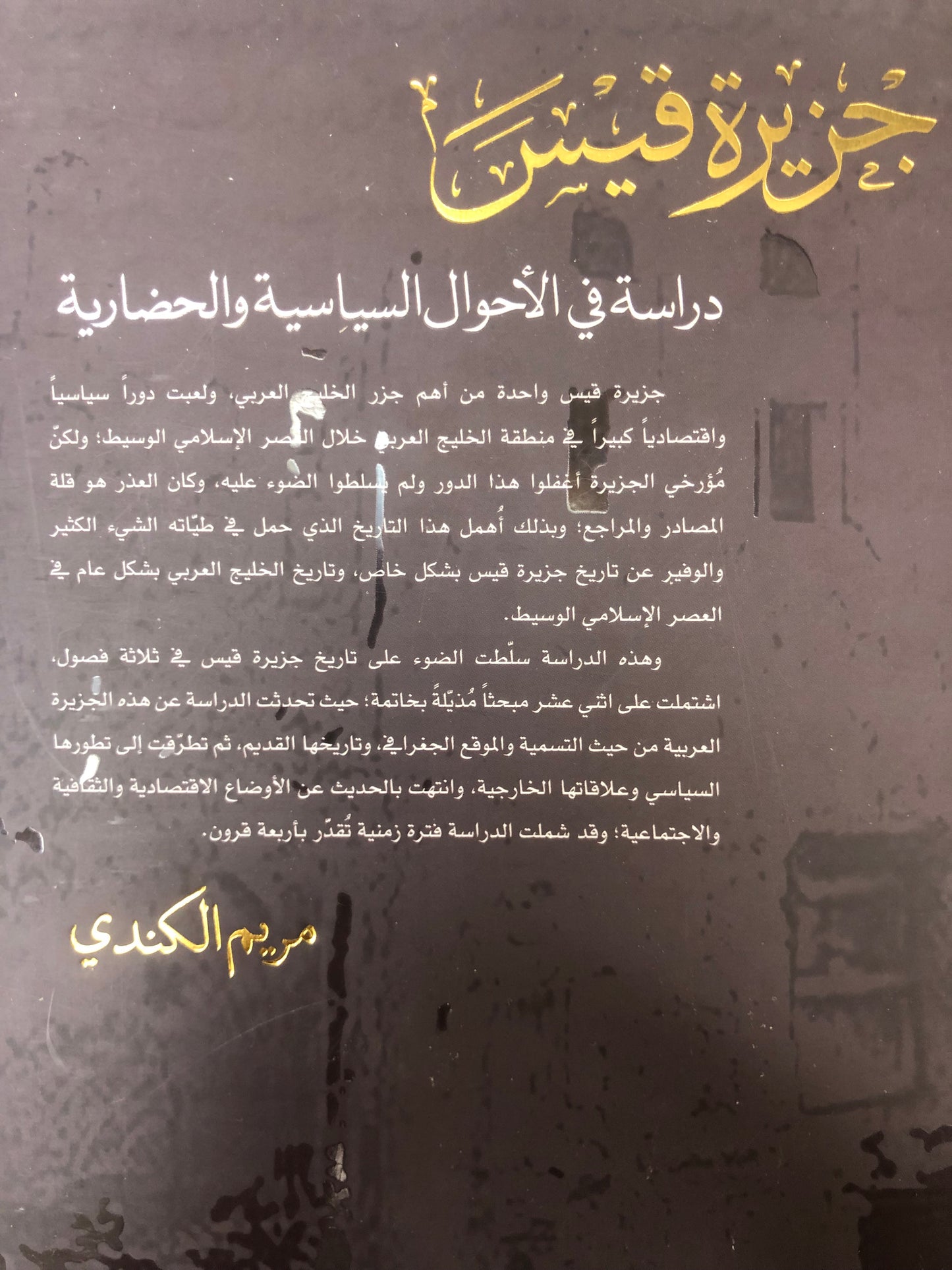 جزيرة قيس : دراسة في الأحوال السياسية والحضارية