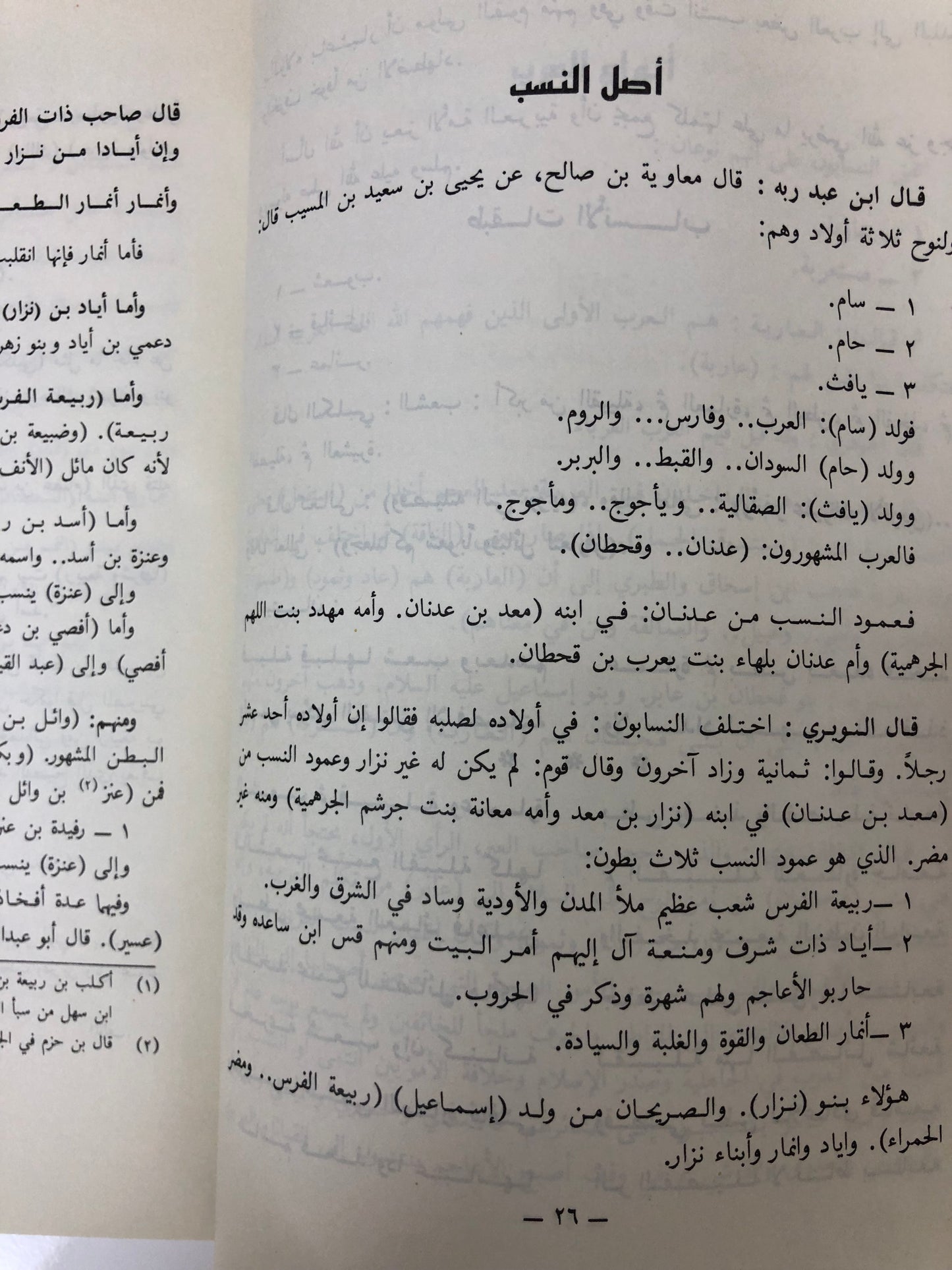 كنز الأنساب ومجمع الآداب