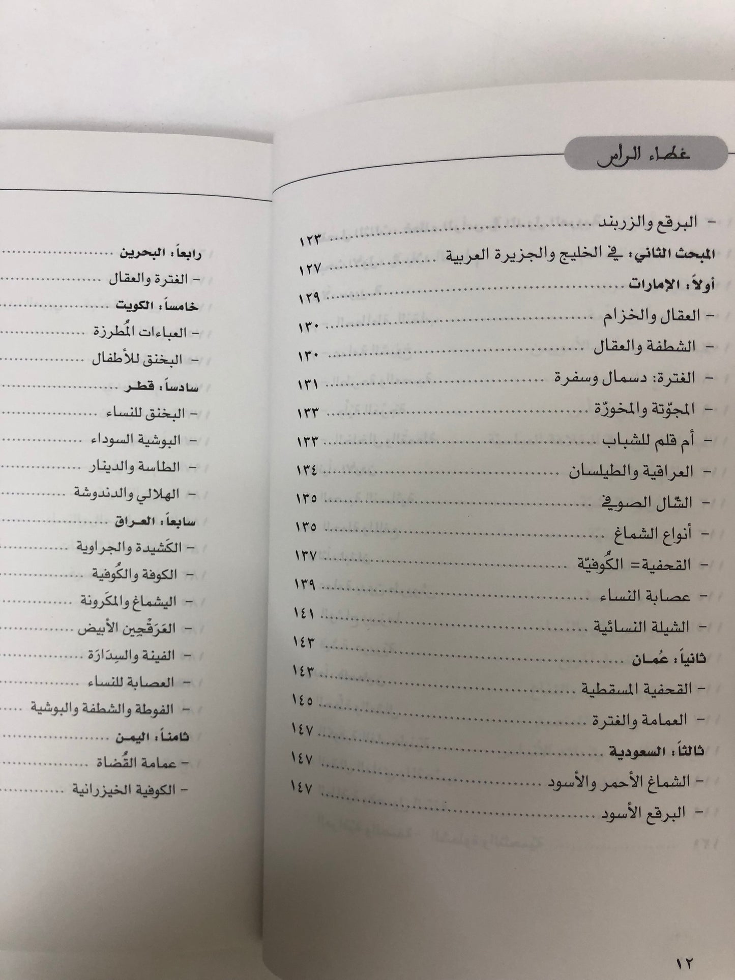 غطاء الرأس في التراث الشعبي العربي