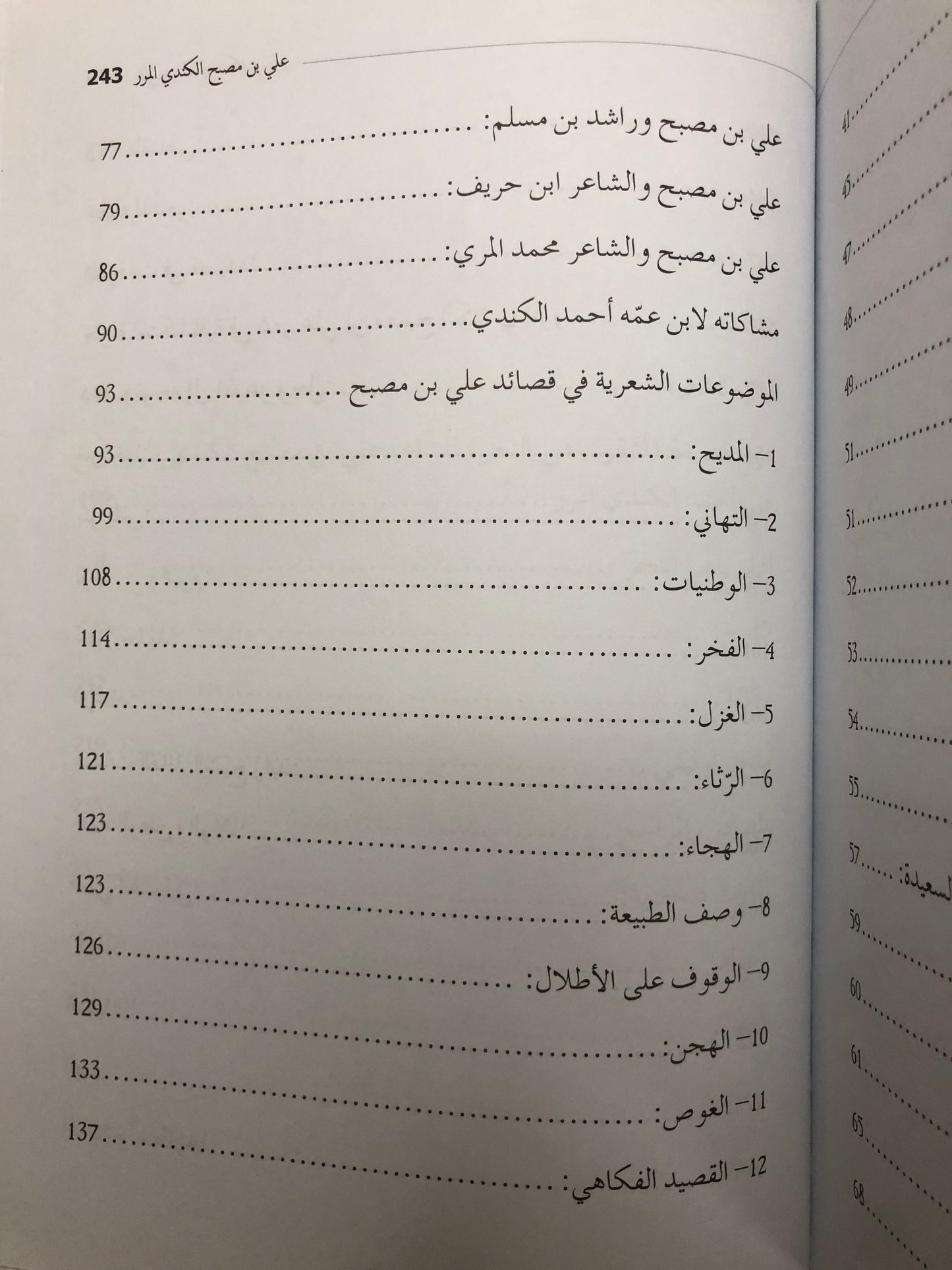 الشاعر علي بن مصبح الكندي المرر : سيرته وإطلالة على شعره