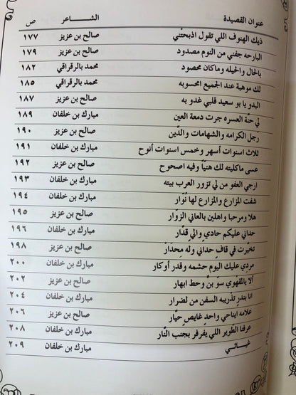 ديوان فارس الشعر : الشاعر صالح بن علي بن عزيز المنصوري