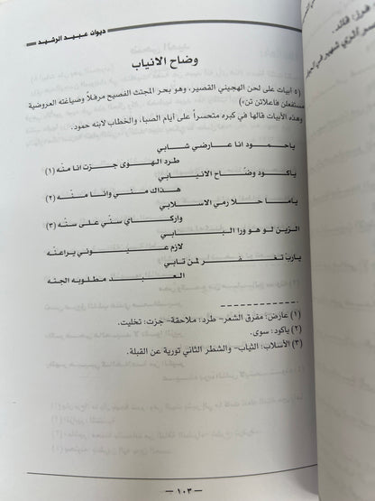 ⁨ ديوان الفارس الأمير عبيد العلي الرشيد ( ١٢٠٦-١٢٨٩هـ)