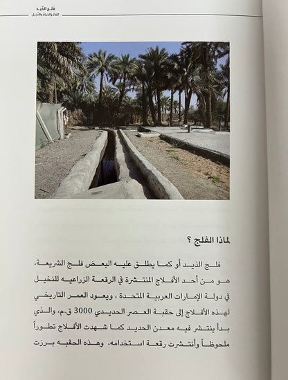 ⁨ فلج الذيد الماء والحياة والنخيل