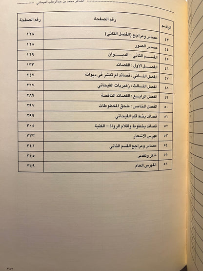 ديوان محمد بن عبدالوهاب الفيحاني ١٩٠٧-١٩٣٩