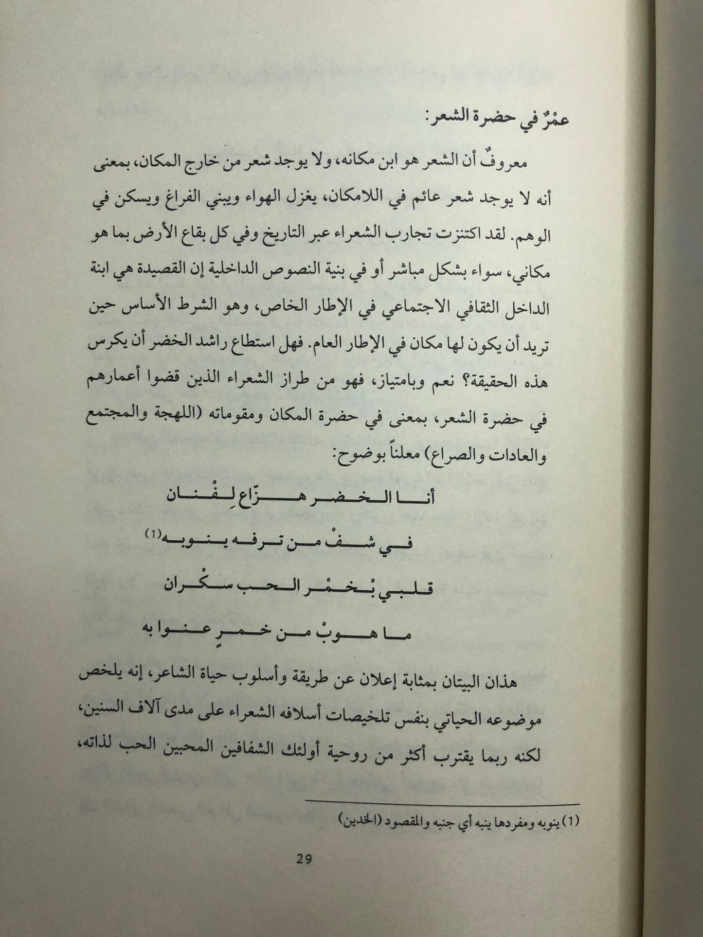 ‎راشد الخضر : قصيدة اللهجة ورموزها المكانية