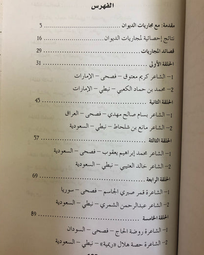 قصائد مجاريات : شعر الفصحى والشعر النبطي في برنامج "أمير الشعراء" - الموسم الرابع