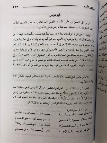 جواهر الأدب في أدبيات وإنشاء لغة العرب : مجلد
