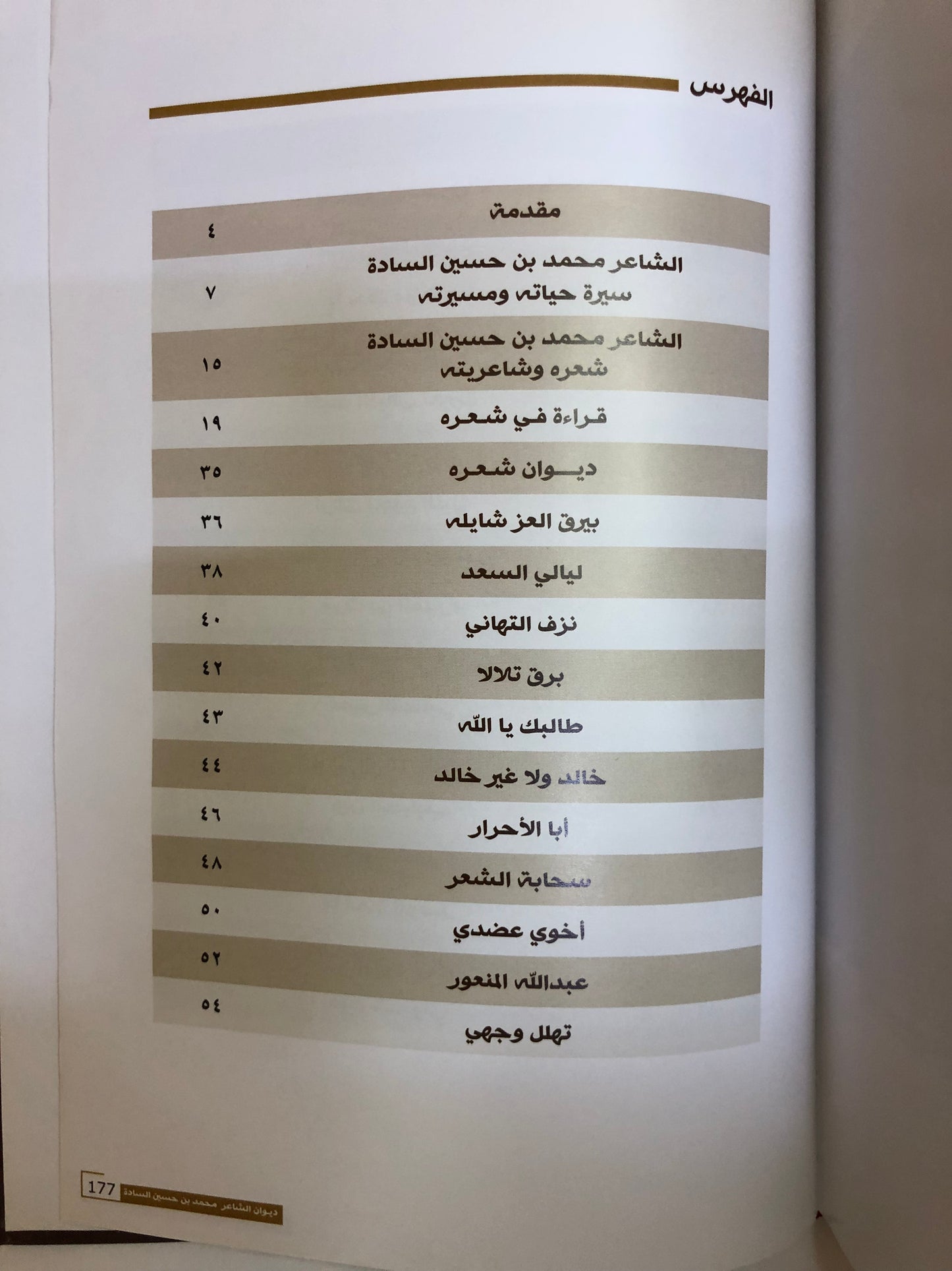 ديوان أيام الصبا : الشاعر محمد بن حسين السادة