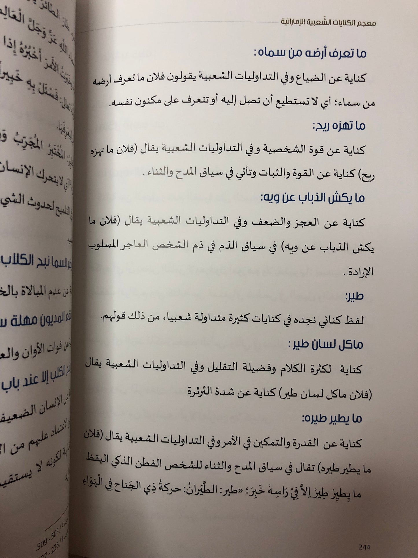 معجم الكنايات الشعبية الإماراتية