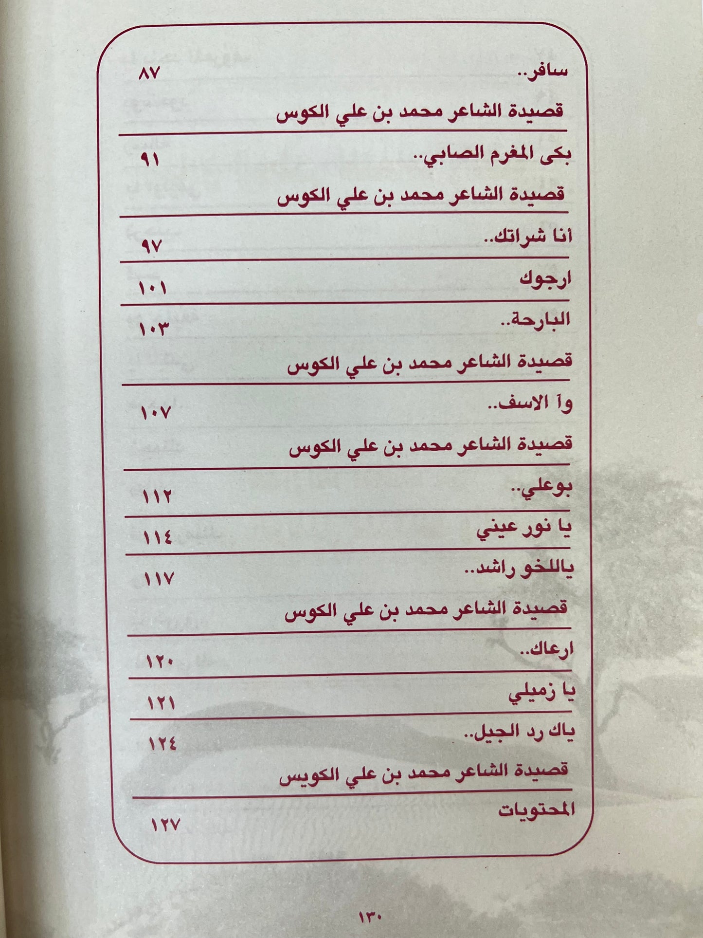 صدى الونة : ديوان الشاعر راشد بن طناف