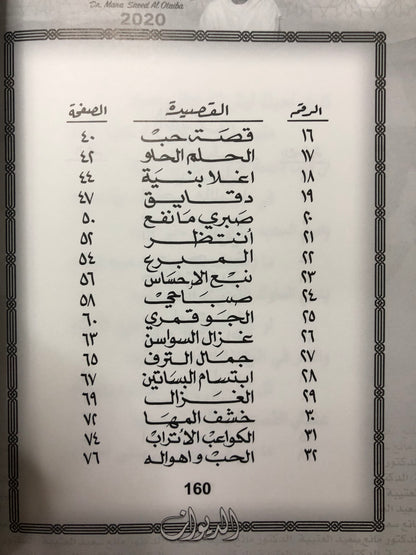 ‎الديوان : الدكتور مانع سعيد العتيبة رقم (55) نبطي