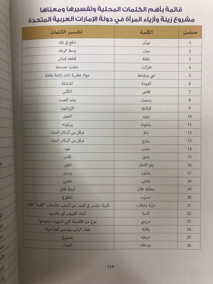 ⁨ زينة وأزياء المرأة في دولة الإمارات العربية المتحدة : زينة الجسد "فلسفة الجمال لدى نساء الإمارات"