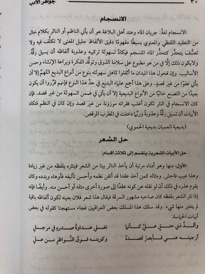 جواهر الأدب في أدبيات وإنشاء لغة العرب : مجلد