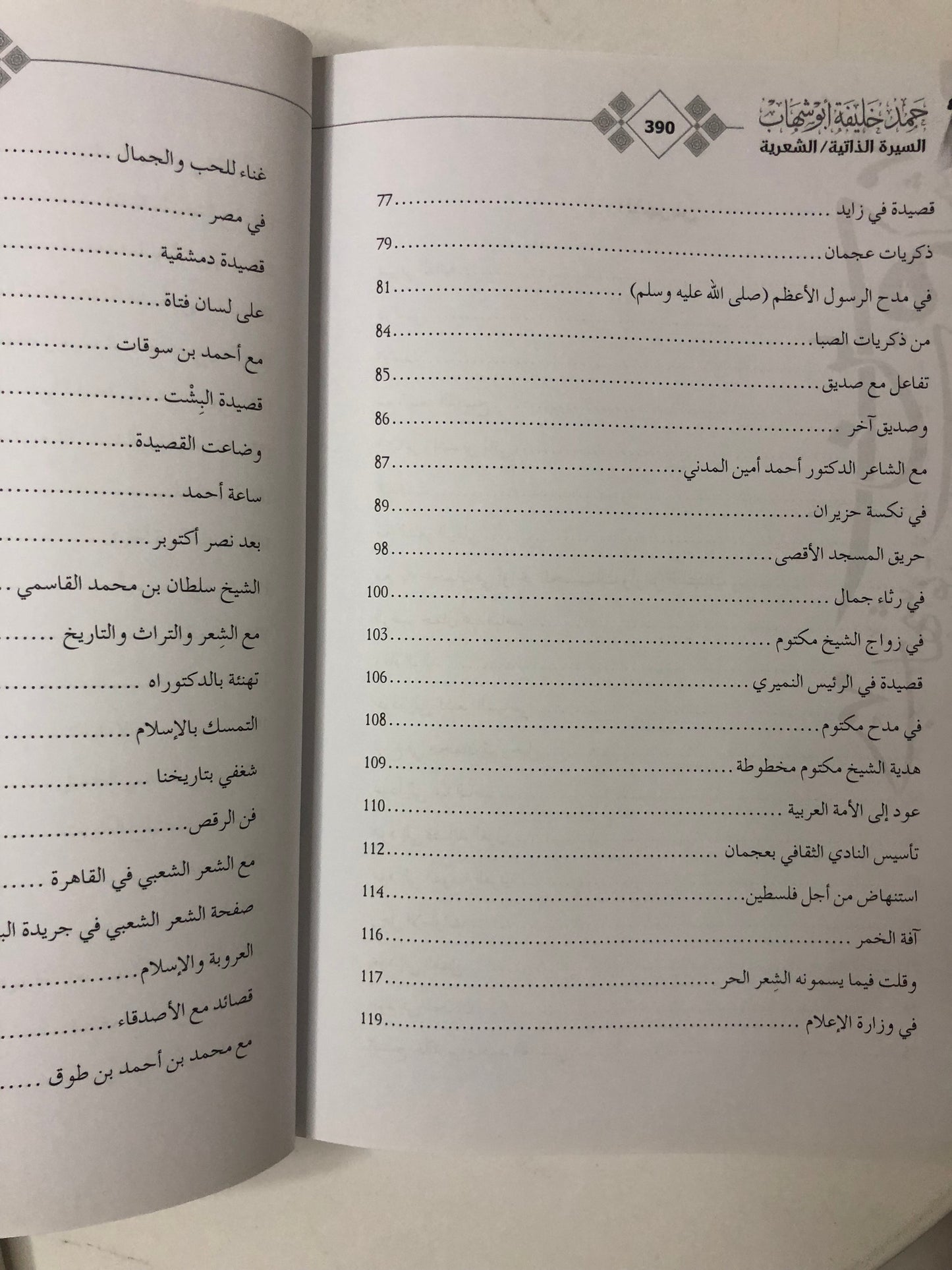 حمد خليفة أبوشهاب : السيرة الذاتية/الشعرية