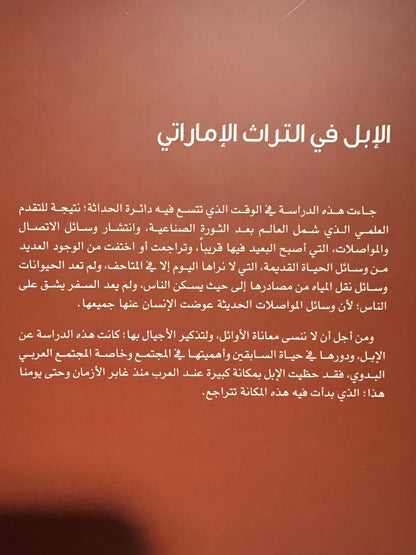الإبل في التراث الإماراتي
