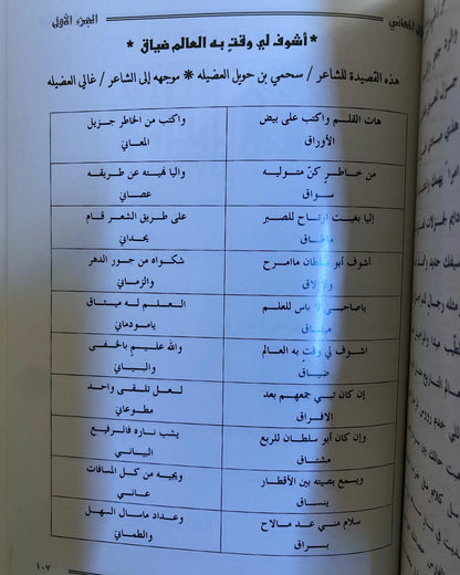 ديوان جزل المعاني الجزء الأول : الشاعر غالي العضيلة