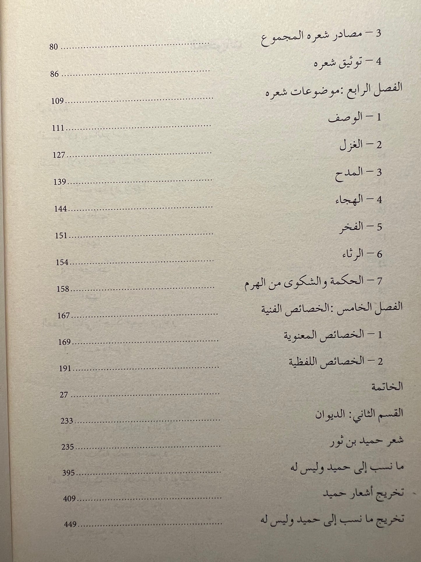 ⁨ ديوان حميد بن ثور الهلالي